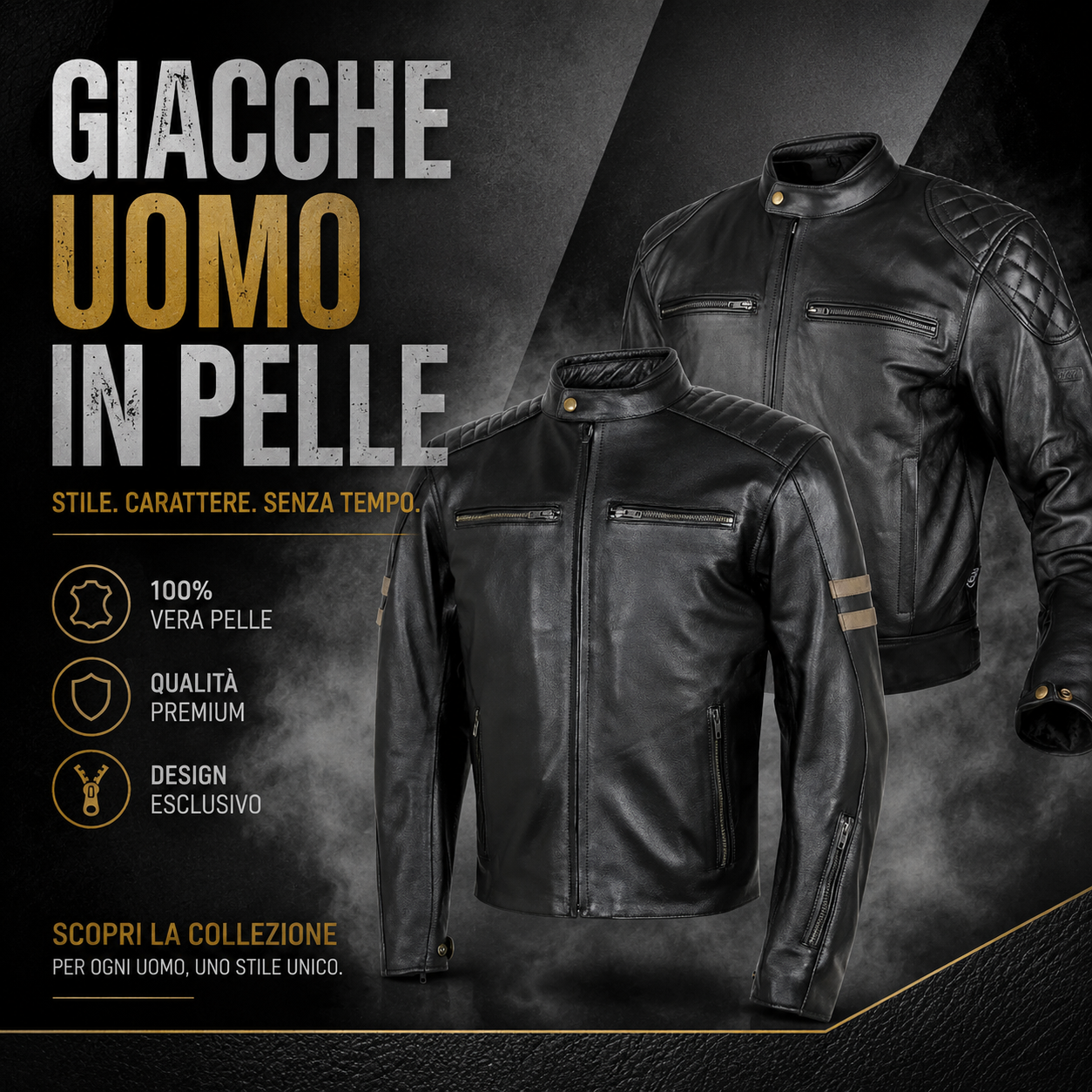 GIACCHE UOMO IN PELLE