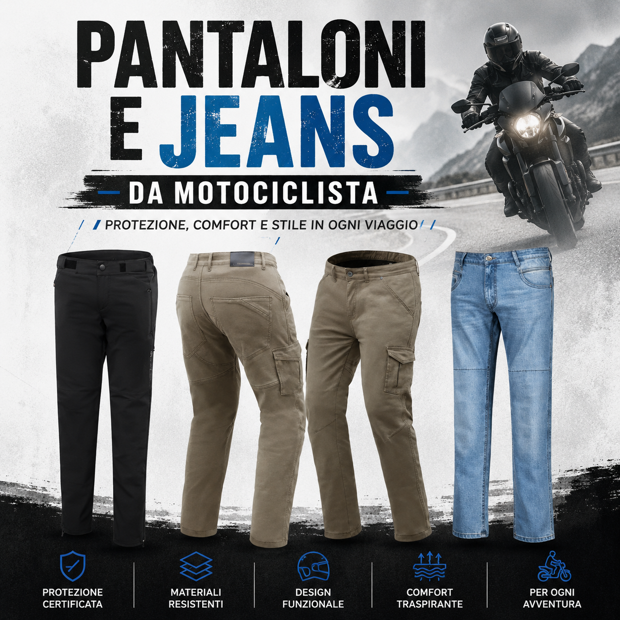 PANTALONI & JEANS PER MOTO