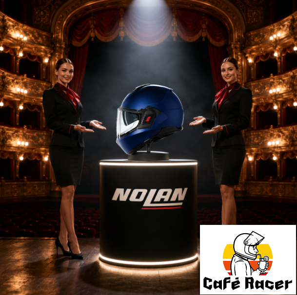 CASCO REVERSIBILE NOLAN N120-1 CLASSICO NOBILE 313 - blu profondo opaco