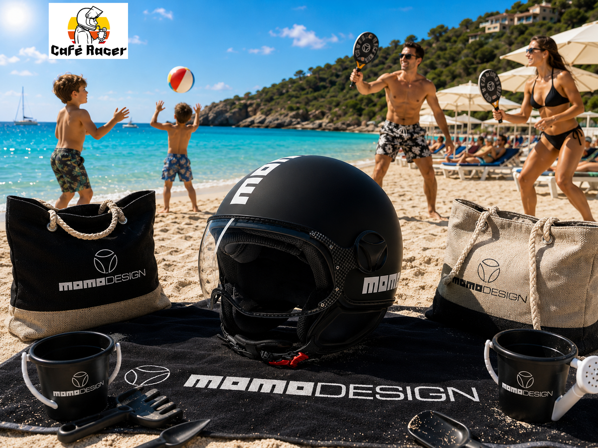 CASCO JET MOMODESIGN FGTR CLASSIC E2206 - nero opaco/bianco