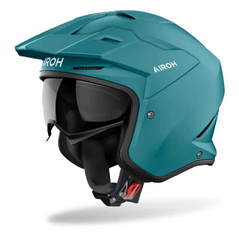 CASCO JET AIROH KOMBAKT COLOR - verde petrolio opaco