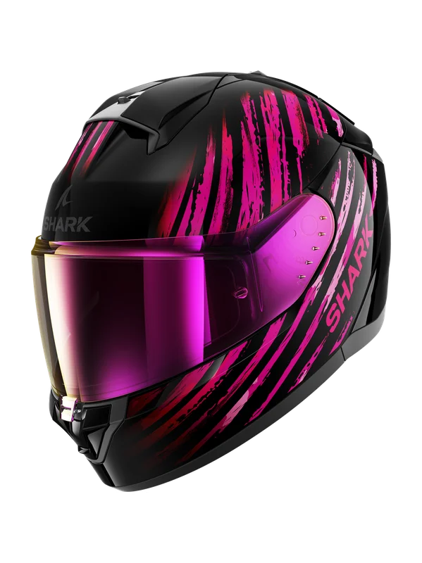 CASCO INTEGRALE SHARK RIDILL 2 ASSYA - nero/rosa lucido