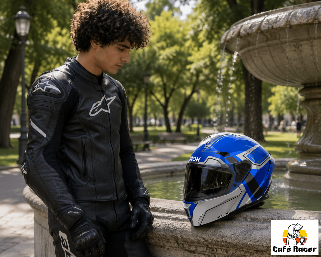 CASCO INTEGRALE AIROH SPARK 2 DART - blu lucido