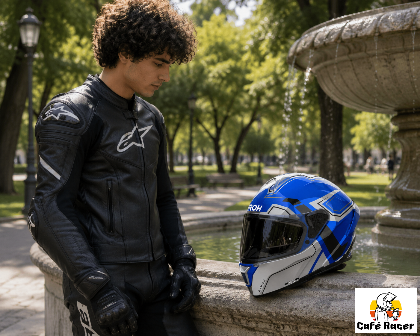 CASCO INTEGRALE AIROH SPARK 2 DART - blu lucido