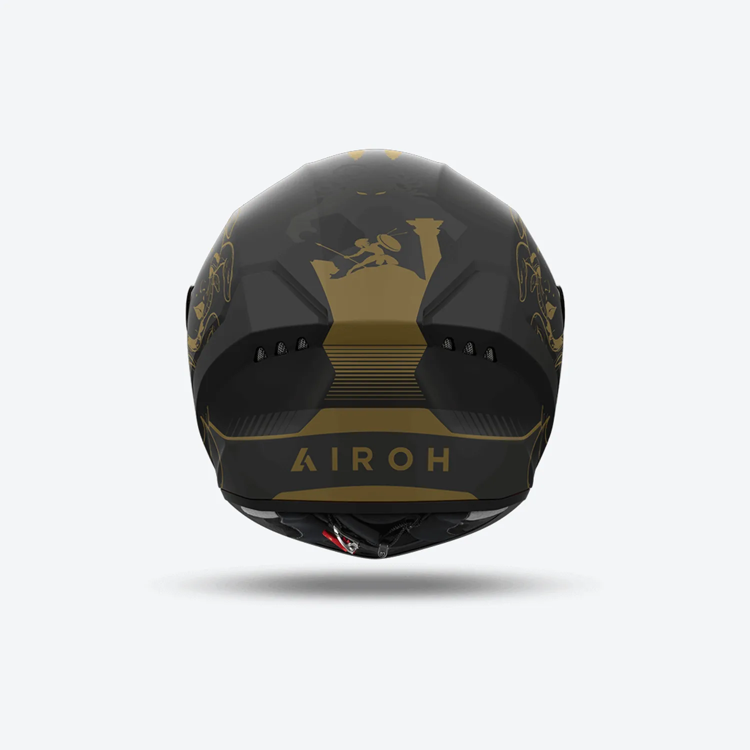 CASCO INTEGRALE AIROH CONNOR TITAN MATT - nero/oro opaco
