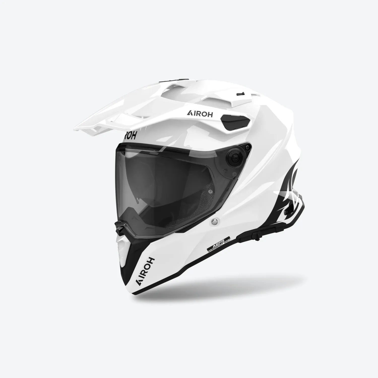 CASCO INTEGRALE AIROH COMMANDER 2 COLOR - bianco lucido
