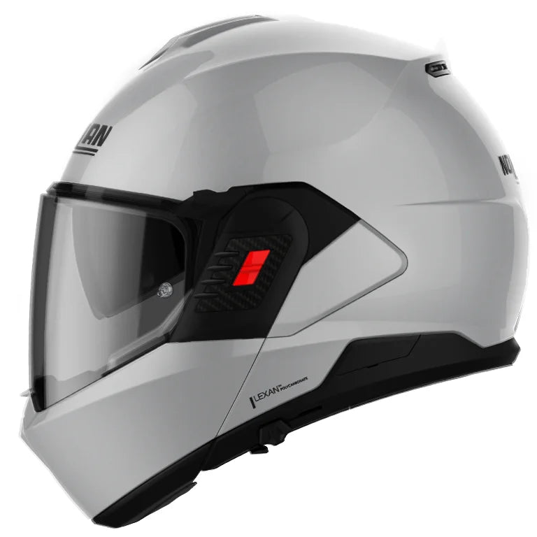 CASCO REVERSIBILE NOLAN N120-1 ESSENZIALE 299 - argento lucido