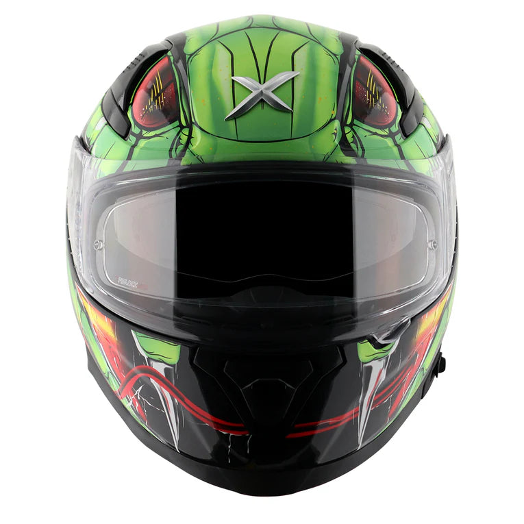 CASCO INTEGRALE AXOR APEX VENOMOUS - verde lucido/nero