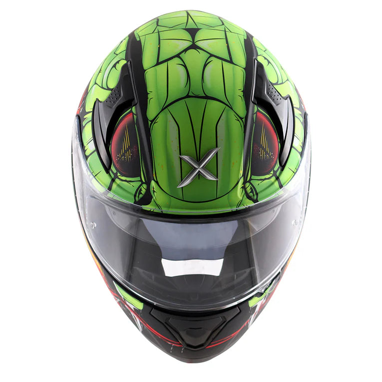 CASCO INTEGRALE AXOR APEX VENOMOUS - verde lucido/nero