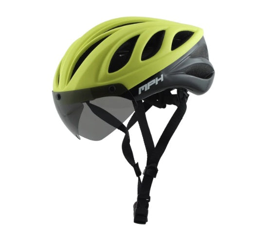 CASCO BICI MPH VISION - giallo fluo / nero lucido