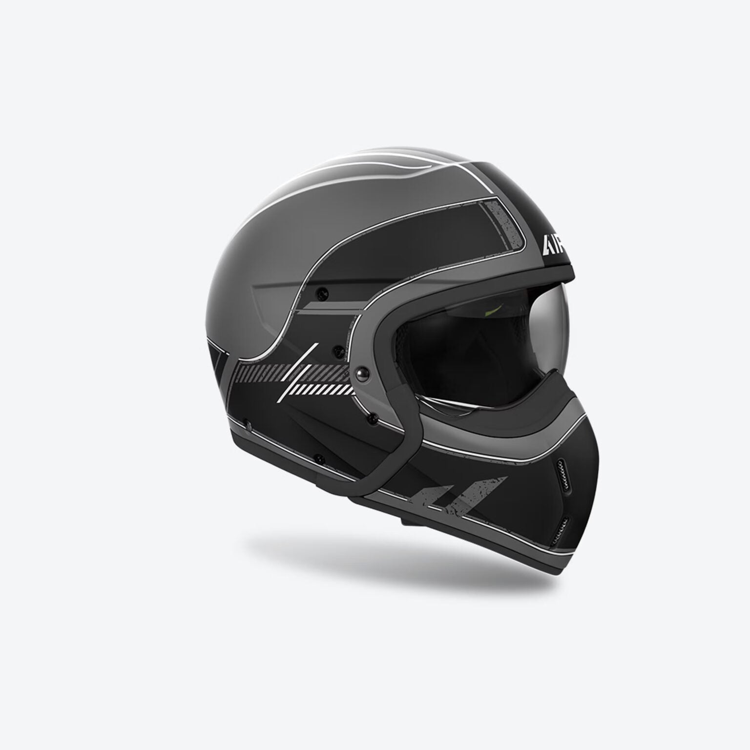 CASCO JET AIROH J 110 RASTER - nero opaco