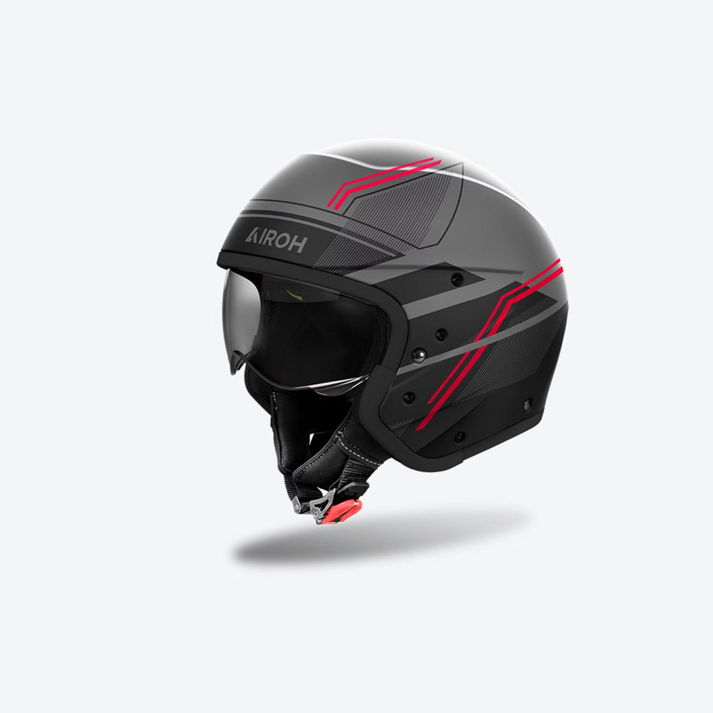 CASCO JET AIROH J 110 SLIM - rosso opaco