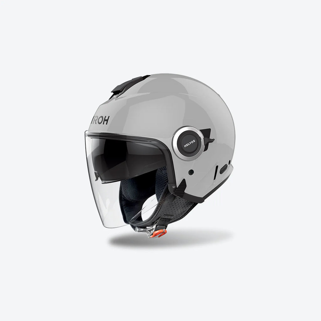 CASCO JET AIROH HELYOS COLOR - grigio cemento lucido