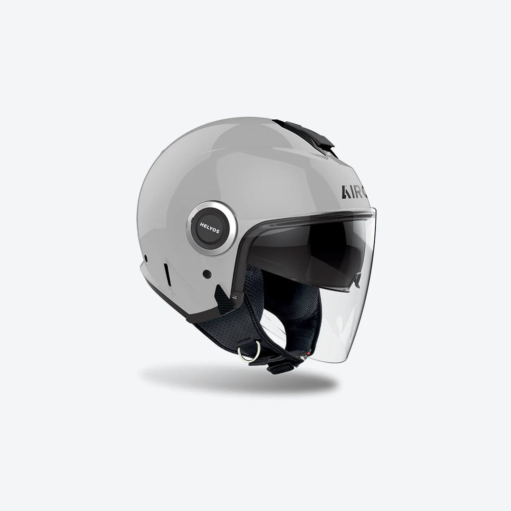 CASCO JET AIROH HELYOS COLOR - grigio cemento lucido