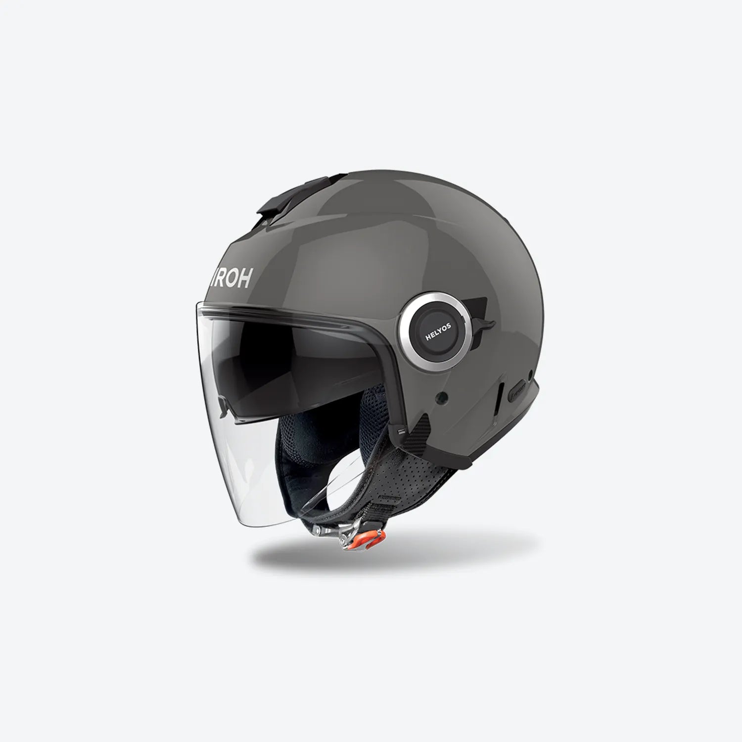 CASCO JET AIROH HELYOS COLOR - grigio scuro lucido
