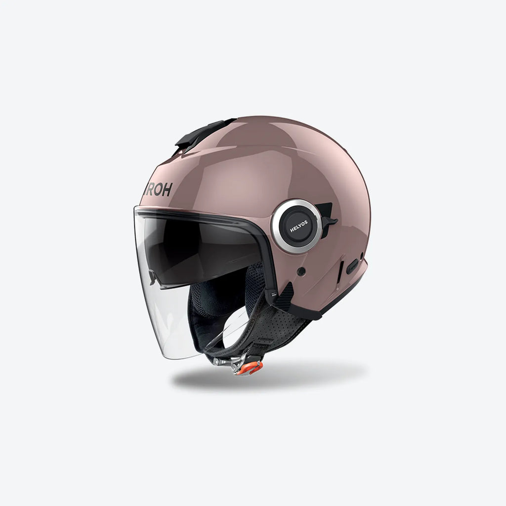 CASCO JET AIROH HELYOS COLOR - rosa metallico