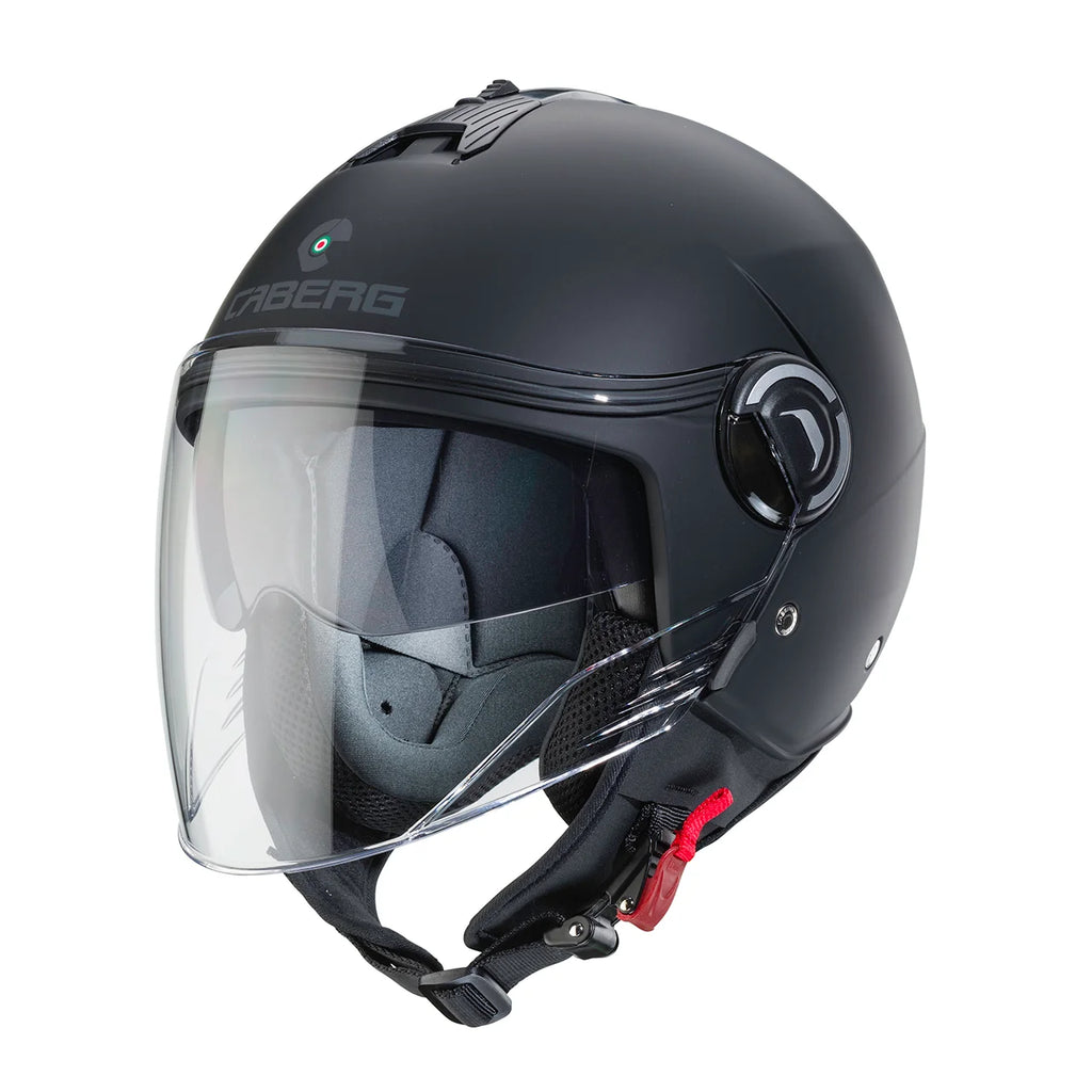 CASCO JET CABERG RIVIERA V4X - nero opaco