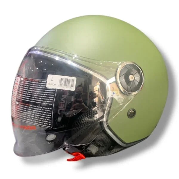 CASCO DEMI JET JFM 550 - verde militare opaco