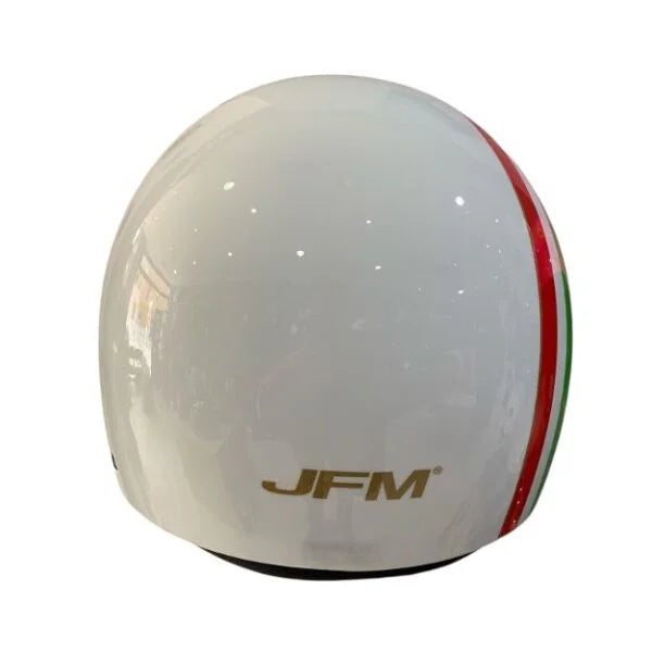 CASCO DEMI JET 900 ITALIA - bianco/tricolore italia lucido