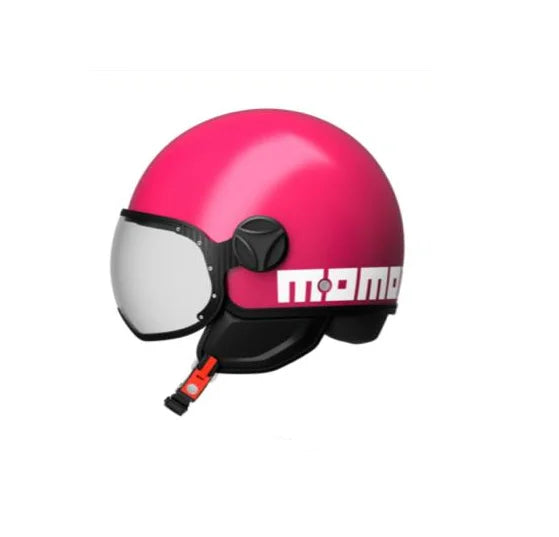 CASCO JET MOMODESIGN FGTR CLASSIC CANDY E2206 - fucsia lucido bianco