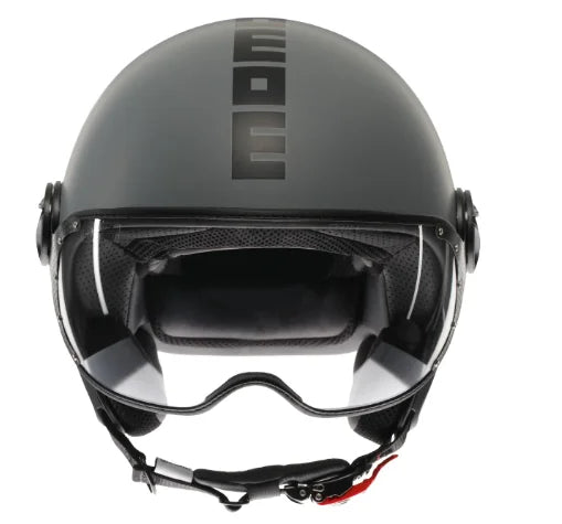 CASCO JET MOMODESIGN FGTR CLASSIC E2206 - grigio opaco nero