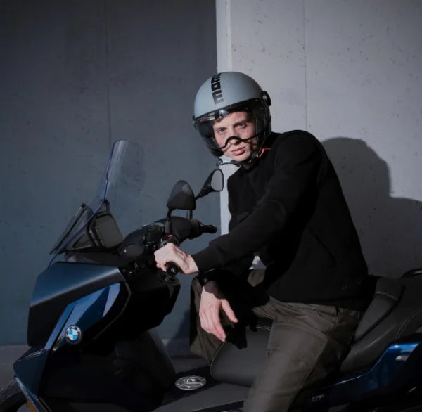CASCO JET MOMODESIGN FGTR CLASSIC E2206 - grigio opaco nero