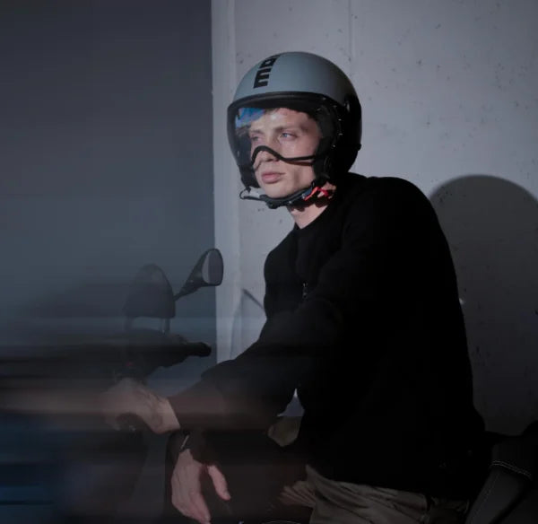 CASCO JET MOMODESIGN FGTR CLASSIC E2206 - grigio opaco nero