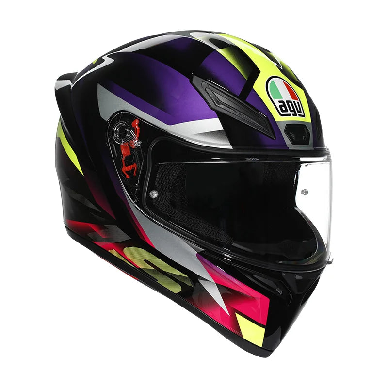 CASCO INTEGRALE AGV K1 S FASTLAP - nero/viola/rosa lucido