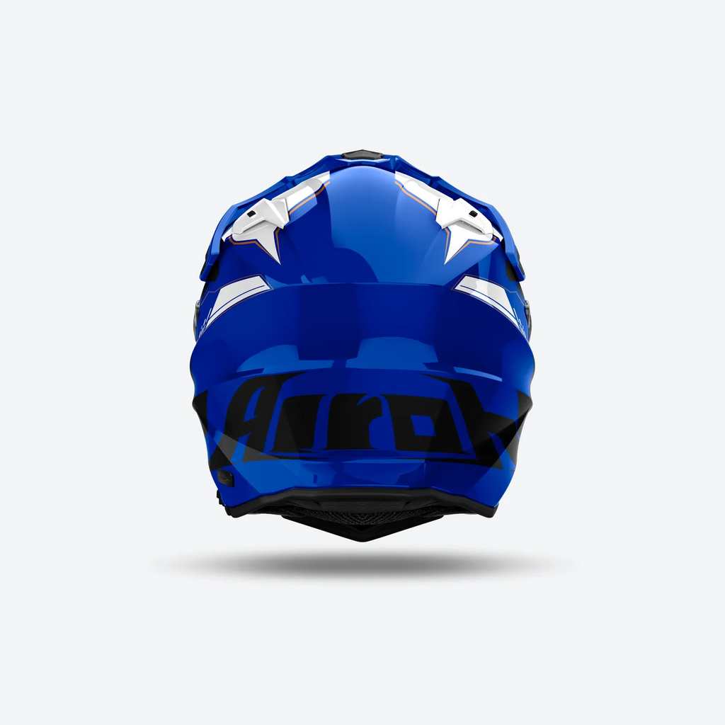 CASCO INTEGRALE AIROH COMMANDER 2 REVEAL - blu lucido