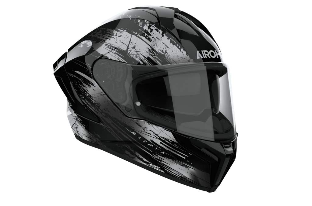 CASCO INTEGRALE AIROH MATRYX REFLEX - grigio lucido