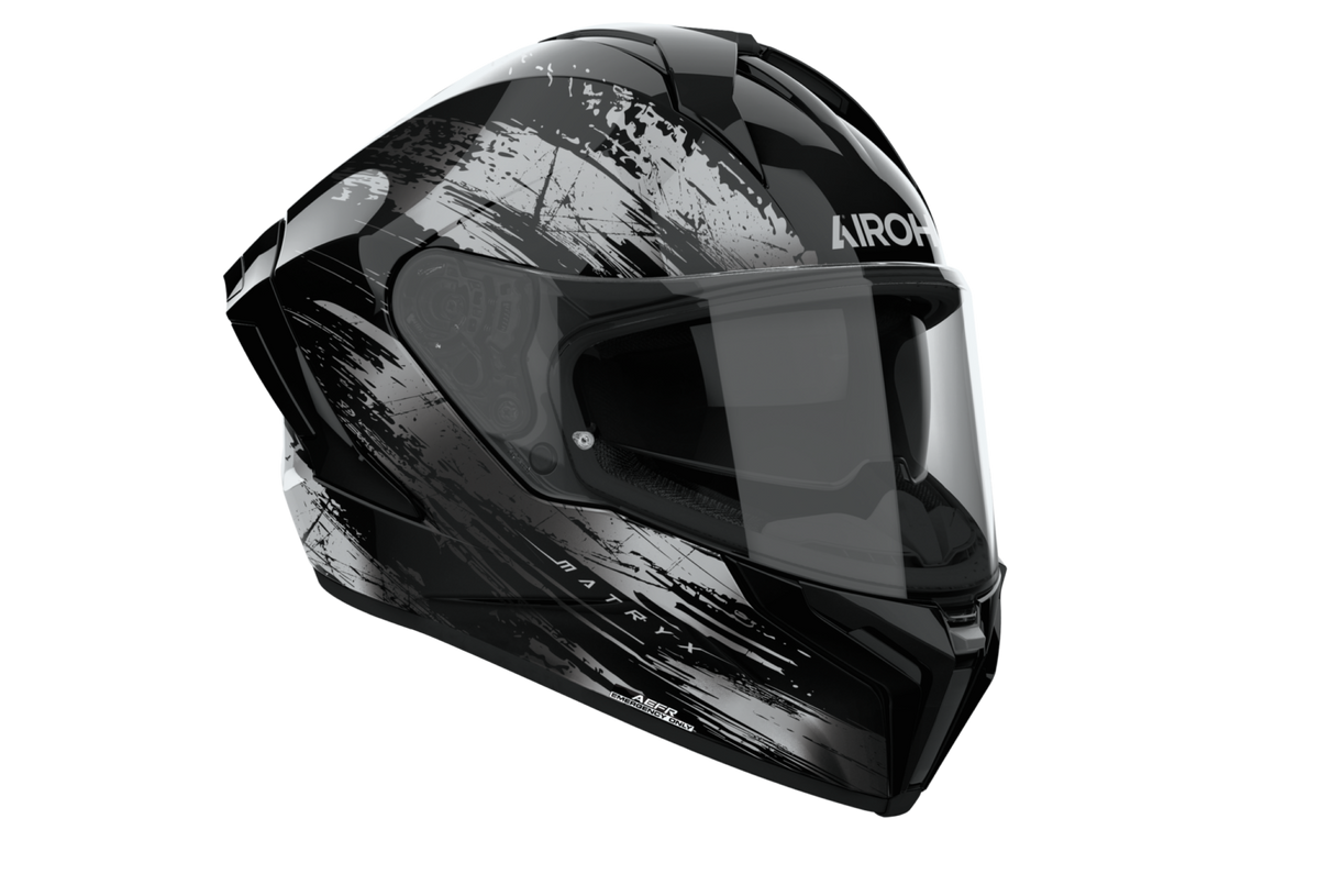 CASCO INTEGRALE AIROH MATRYX REFLEX - grigio lucido