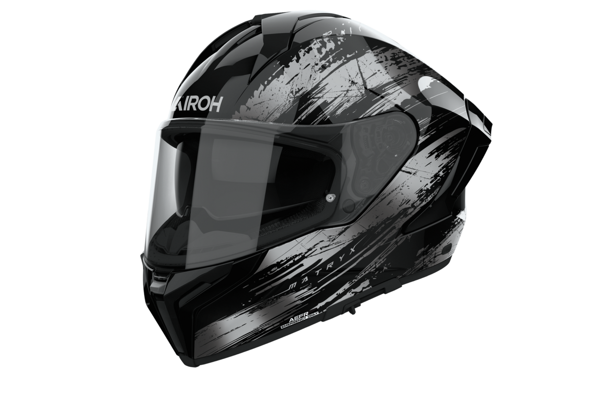 CASCO INTEGRALE AIROH MATRYX REFLEX - grigio lucido