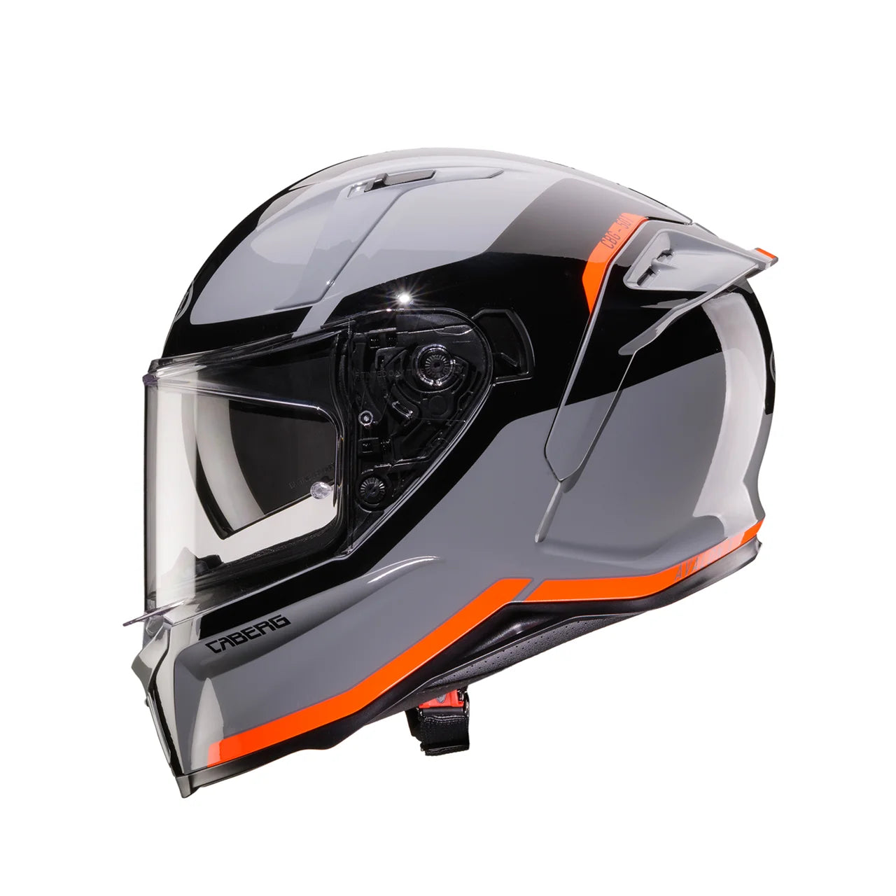 CASCO INTEGRALE CABERG AVALON X PURE - grigio/nero/rosso fluo lucido