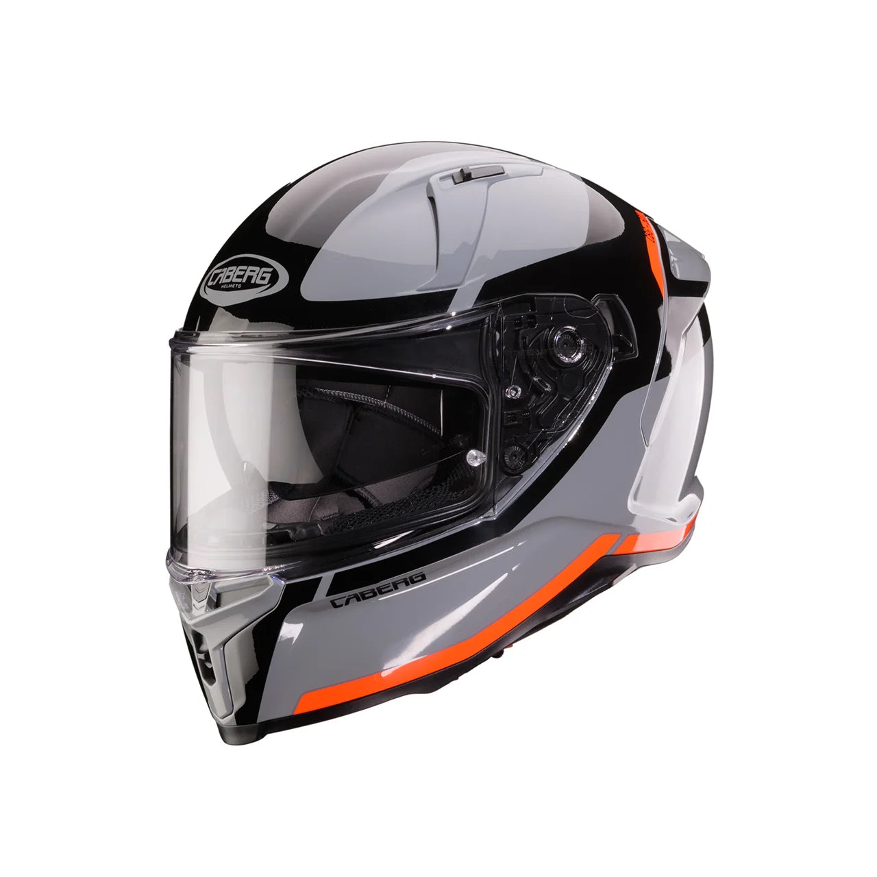 CASCO INTEGRALE CABERG AVALON X PURE - grigio/nero/rosso fluo lucido