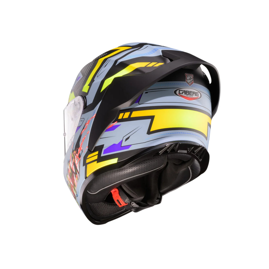 CASCO INTEGRALE CABERG ROXTER HUNTER - nero opaco/grigio/giallo fluo