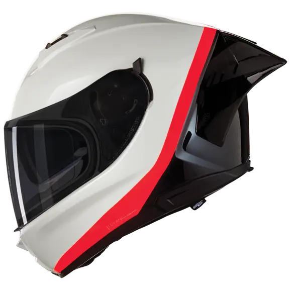 CASCO INTEGRALE NOLAN N60-6 SPORT VERNICIATURA SPECIALE 347 - perla/nero/arancione lucido