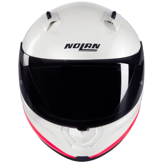 CASCO INTEGRALE NOLAN N60-6 SPORT VERNICIATURA SPECIALE 347 - perla/nero/arancione lucido