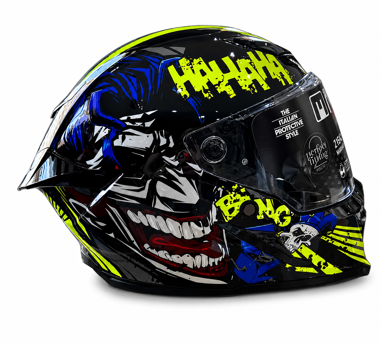 CASCO INTEGRALE MPH BLADE JOKER - giallo nero blu lucido