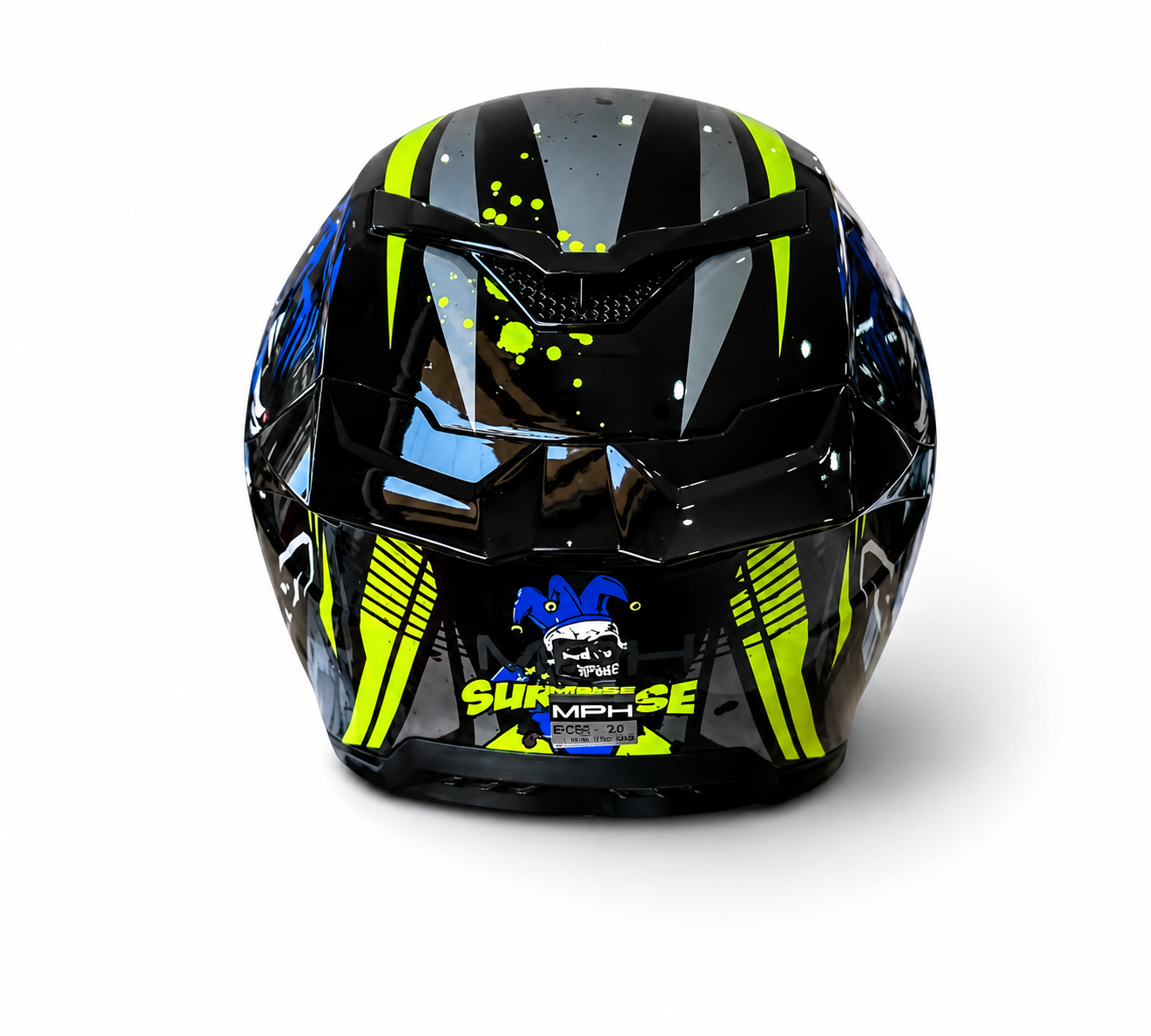 CASCO INTEGRALE MPH BLADE JOKER - giallo nero blu lucido
