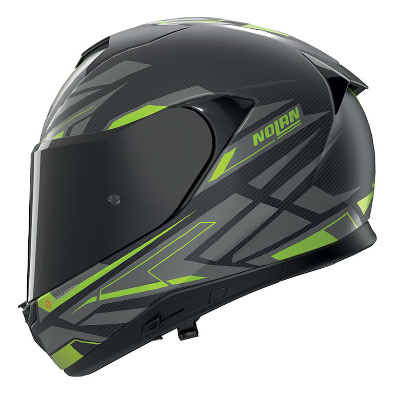 CASCO INTEGRALE NOLAN X-904 ULTRA CARBON ROMBO 349 - carbonio/verde impulso lucido