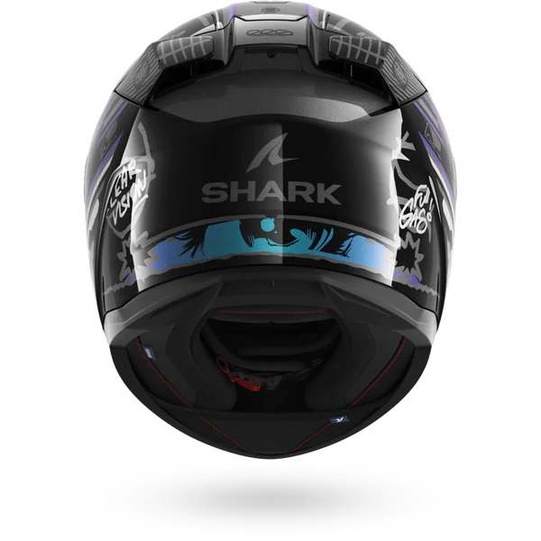 CASCO INTEGRALE SHARK D-SKWAL 3 STREETRUSH KGU - nero/verde cromo