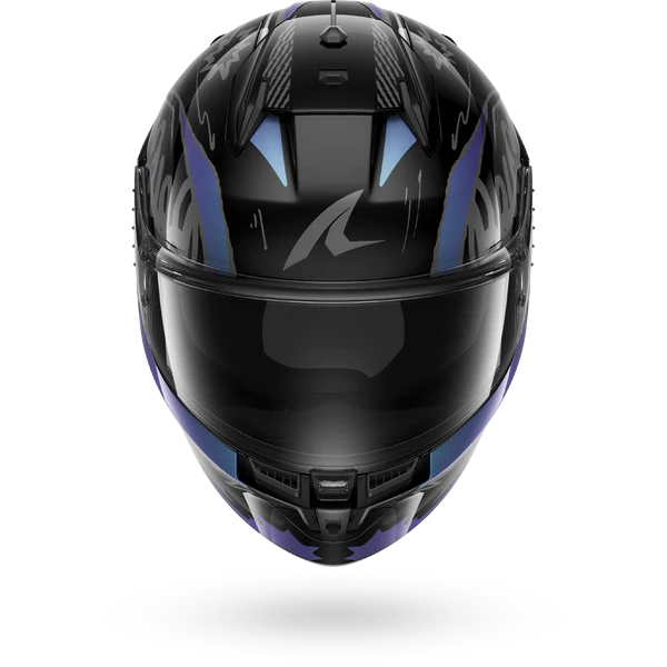 CASCO INTEGRALE SHARK D-SKWAL 3 STREETRUSH KGU - nero/verde cromo
