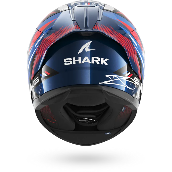 CASCO INTEGRALE SHARK SKWAL CUP REPLICA ZARCO GP DE FRANCE BUR - blu/cromo/rosso lucido