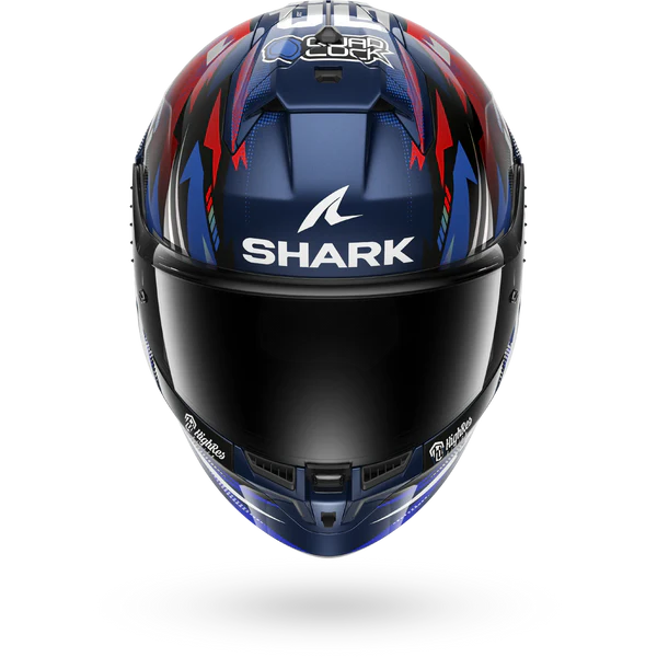 CASCO INTEGRALE SHARK SKWAL CUP REPLICA ZARCO GP DE FRANCE BUR - blu/cromo/rosso lucido