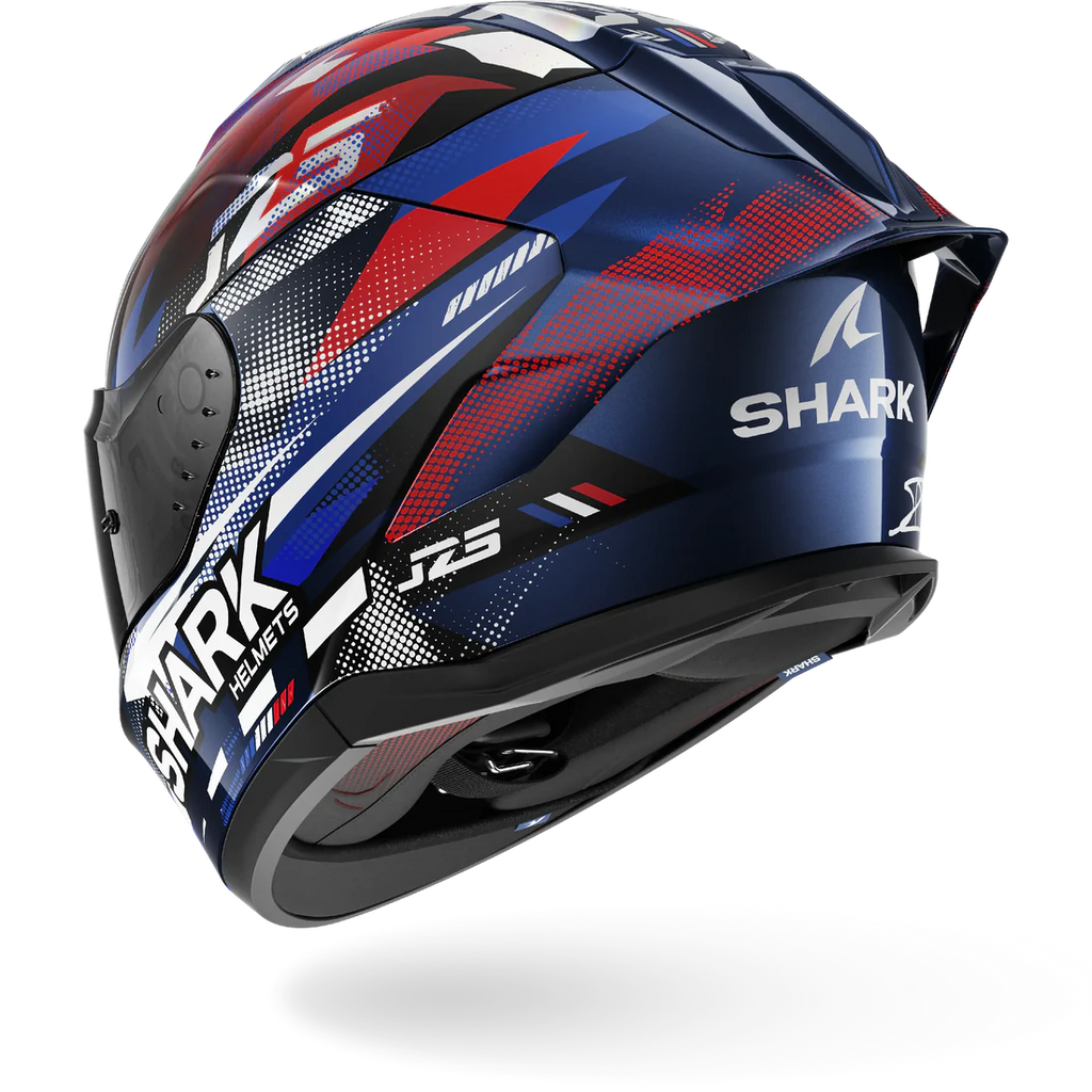 CASCO INTEGRALE SHARK SKWAL CUP REPLICA ZARCO GP DE FRANCE BUR - blu/cromo/rosso lucido