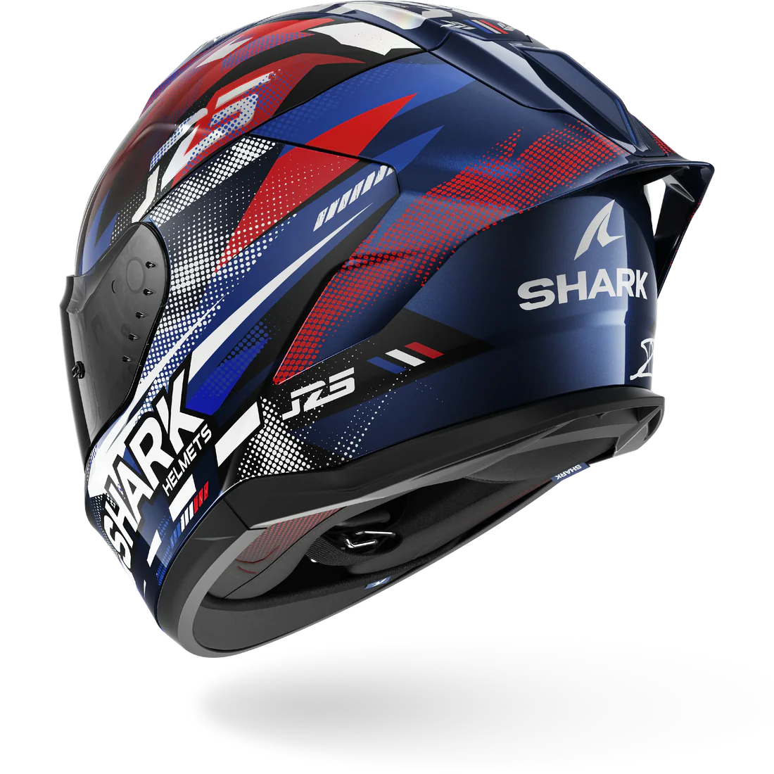 CASCO INTEGRALE SHARK SKWAL CUP REPLICA ZARCO GP DE FRANCE BUR - blu/cromo/rosso lucido