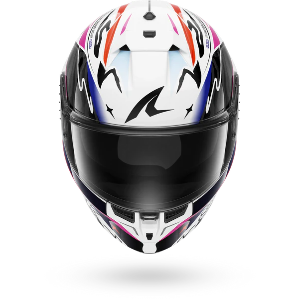 CASCO INTEGRALE SHARK SKWAL CUP SPEED-FANCY WKO - bianco/nero/arancione lucido