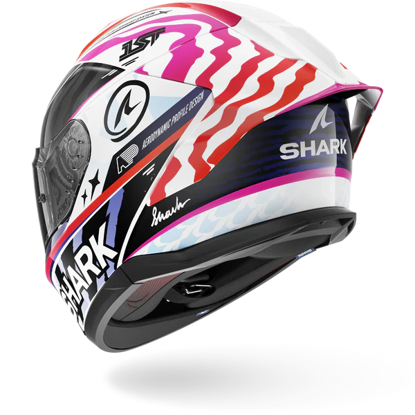 CASCO INTEGRALE SHARK SKWAL CUP SPEED-FANCY WKO - bianco/nero/arancione lucido