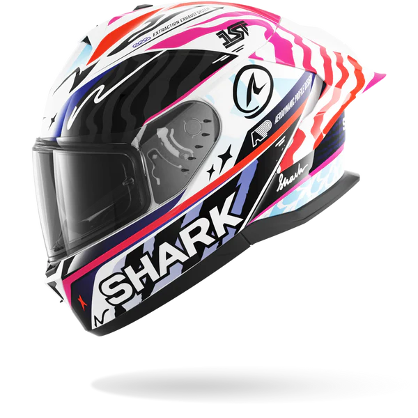 CASCO INTEGRALE SHARK SKWAL CUP SPEED-FANCY WKO - bianco/nero/arancione lucido