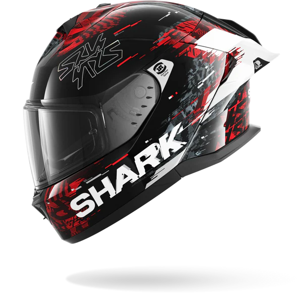 CASCO INTEGRALE SHARK SKWAL CUP SPEED-VIB KRS - nero/rosso/argento lucido